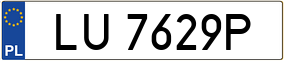 Trailer License Plate